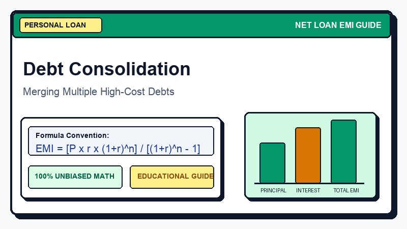 Debt Consolidation with Personal Loan: Complete Guide - Net Loan EMI Calculator Guide