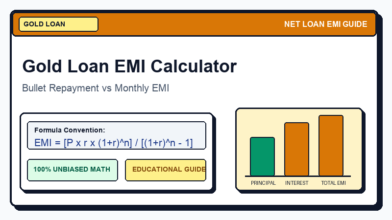 Gold Loan EMI Calculator Guide: Calculate Loan Against Gold - Net Loan EMI Calculator Guide