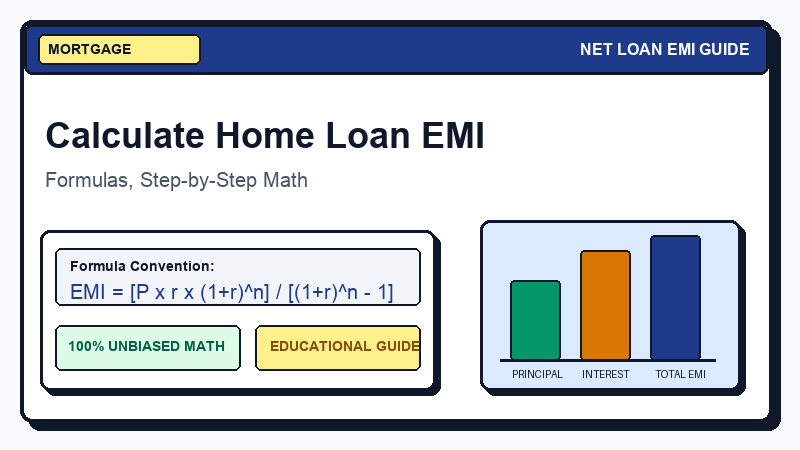 How to Calculate Home Loan EMI: Complete Step-by-Step Guide - Net Loan EMI Calculator Guide